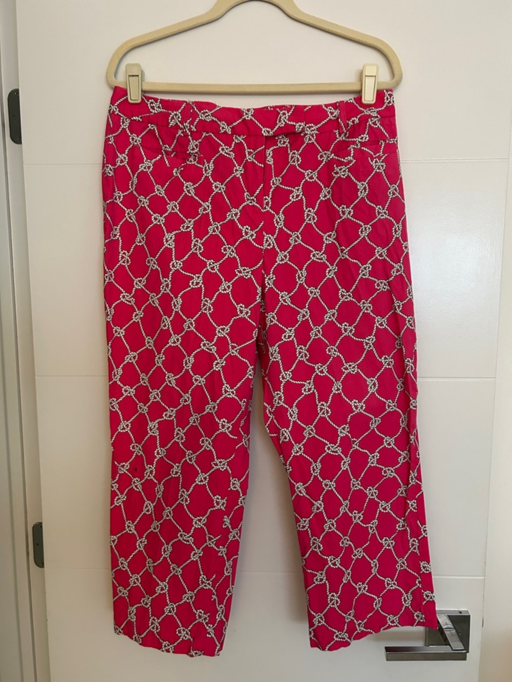 Pink J McLaughlin Cropped Pants size 14